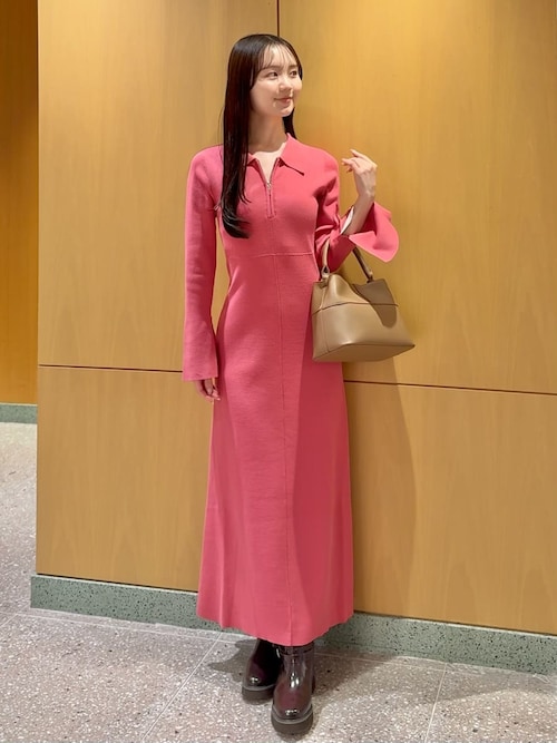 Sustainableスキッパーニットワンピース（ワンピース）｜SNIDEL