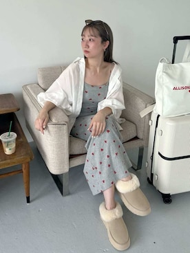 「シアー素材」｜SNIDELさん（レディース・157cm）の夏コーディネート