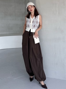 SNIDELさん（レディース・159cm）の夏コーディネート