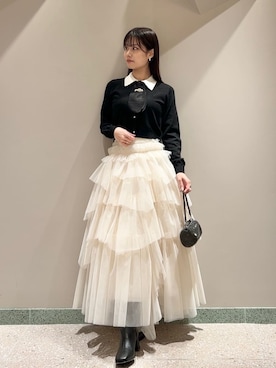 「SNIDEL（スナイデル）のアイテム（トップス）」を使った、SNIDELさん（レディース・165cm）の冬コーディネート