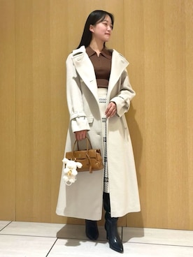 「アイテム（キーケース/キーアクセサリー）」を使った、SNIDELさん（レディース・157cm）の秋コーディネート