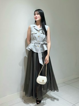 「SNIDEL（スナイデル）のアイテム」を使った、SNIDELさん（レディース・158cm）の夏コーディネート