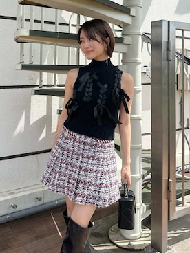 「SNIDEL（スナイデル）のアイテム（バッグ）」を使った、SNIDELさん（レディース・153cm）の夏コーディネート