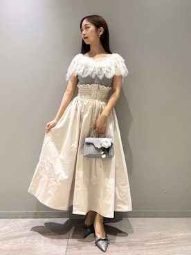 「アイテム（チャーム）」を使った、SNIDELさん（レディース・154cm）の夏コーディネート