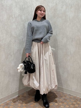 「アイテム（キーケース/キーアクセサリー）」を使った、SNIDELさん（レディース・156cm）の秋コーディネート