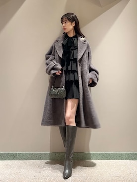 「骨格ナチュラル」｜SNIDELさん（レディース・165cm）の冬コーディネート