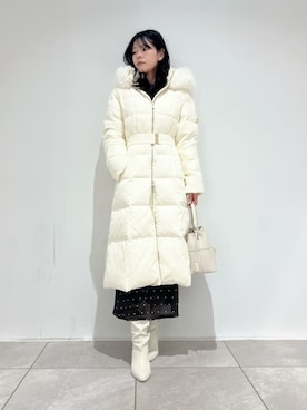 「SNIDEL（スナイデル）のアイテム（シューズ）」を使った、SNIDELさん（レディース・157cm）の冬コーディネート