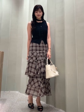 「SNIDEL（スナイデル）のアイテム（アクセサリー）」を使った、SNIDELさん（レディース・171cm）の秋コーディネート