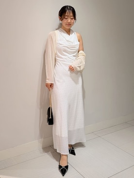 「SNIDEL（スナイデル）のアイテム（ワンピース/ドレス）」を使った、SNIDELさん（レディース・151cm）の春コーディネート