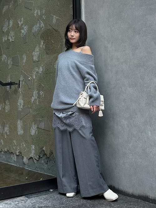 セール】ニットセットキャミミニワンピース（ワンピース）｜SNIDEL