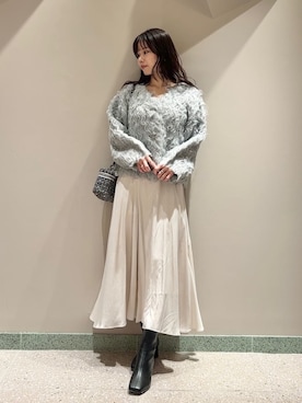 「SNIDEL（スナイデル）のアイテム（トップス）」を使った、SNIDELさん（レディース・165cm）の冬コーディネート