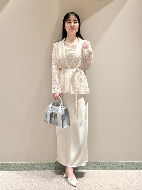 レースジャケット×サテンキャミワンピースSET（ワンピース）｜SNIDEL 
