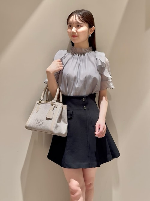 SNIDEL スナイデル プリーツスカショーパン ネイビー プリーツスカショーパン（ショートパンツ）｜SNIDEL（スナイデル