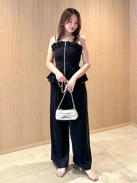 「SNIDEL（スナイデル）のアイテム（トップス）」を使った、SNIDELさん（レディース・157cm）の夏コーディネート