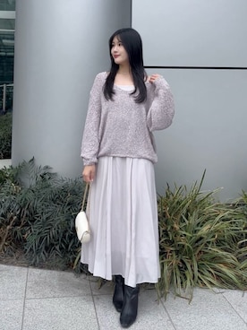 SNIDELさん（レディース・158cm）の冬コーディネート