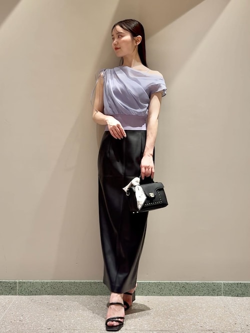 SNIDEL ストレッチレザータイトスカート 25AW ストレッチレザータイトスカート（スカート）｜SNIDEL（スナイデル）の