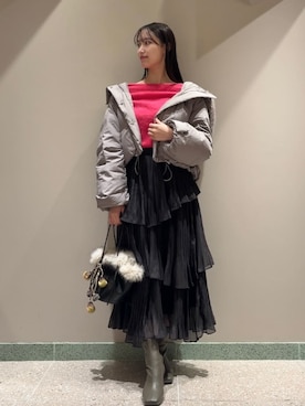 「肌見せ」｜SNIDELさん（レディース・163cm）の秋コーディネート