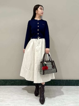 「アイテム（チャーム）」を使った、SNIDELさん（レディース・159cm）の夏コーディネート