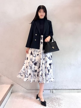 「アイテム（ジャケット/アウター）」を使った、SNIDELさん（レディース・174cm）の秋コーディネート