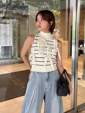 「SNIDEL（スナイデル）のアイテム（バッグ）」を使った、SNIDELさん（レディース・153cm）の夏コーディネート