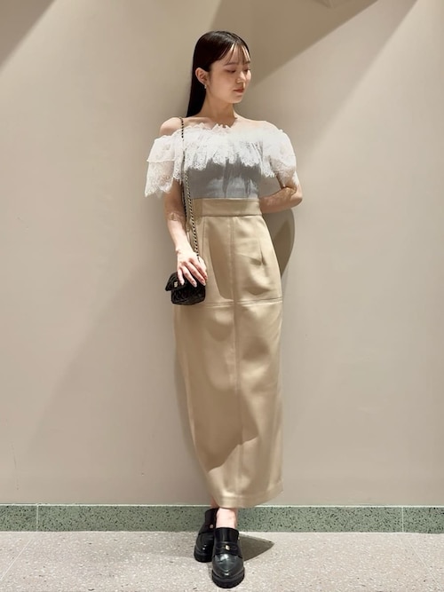 SNIDEL  スナイデル　スカート　Sサイズ ストレッチレザータイトスカート（スカート）｜SNIDEL