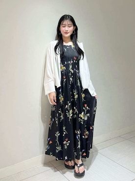 「SNIDEL（スナイデル）のアイテム（ワンピース/ドレス）」を使った、SNIDELさん（レディース・158cm）の春コーディネート