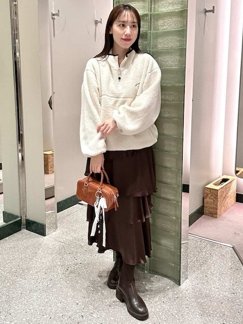 ♡Haru♡　美品 SNIDEL スナイデル ハーフジッププルオーバー SNIDEL｜ハーフジッププルオーバー | Rakuten Fashion(楽天