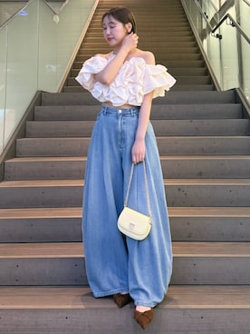 SNIDELさん（レディース・154cm）の冬コーディネート