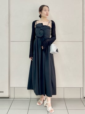 「SNIDEL（スナイデル）のアイテム（ワンピース）」を使った、SNIDELさん（レディース・165cm）の夏コーディネート