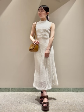 「アイテム（バレッタ/ヘアクリップ）」を使った、SNIDELさん（レディース・160cm）の夏コーディネート