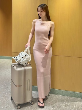 「SNIDEL（スナイデル）のアイテム（ワンピース/ドレス）」を使った、SNIDELさん（レディース・160cm）の夏コーディネート