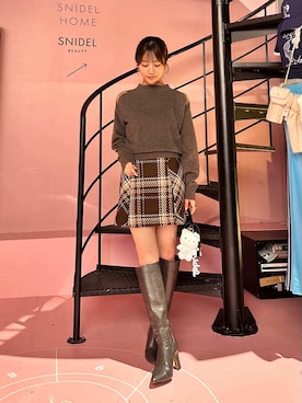 「アイテム（キーケース/キーアクセサリー）」を使った、SNIDELさん（レディース・153cm）の秋コーディネート