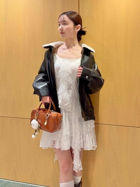 「アイテム（チャーム）」を使った、SNIDELさん（レディース・160cm）の秋コーディネート