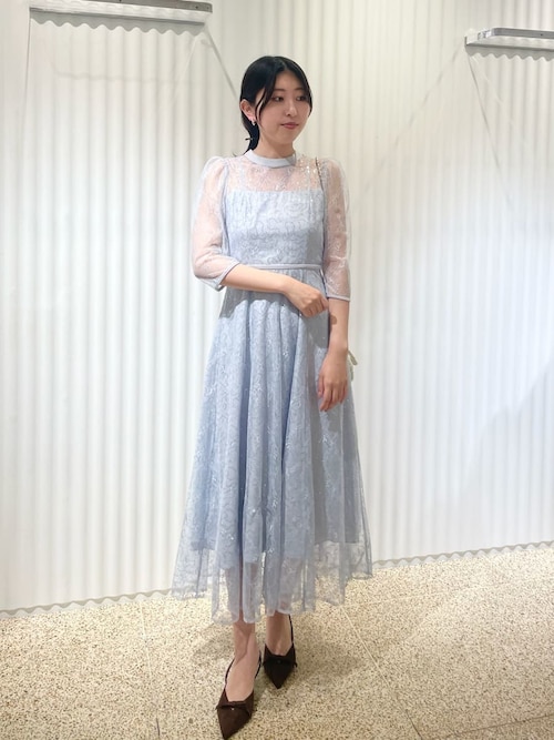 スパークルレースドレス（ドレス）｜SNIDEL（スナイデル）の