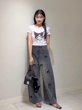 「SNIDEL（スナイデル）のアイテム（パンツ）」を使った、SNIDELさん（レディース・158cm）の夏コーディネート