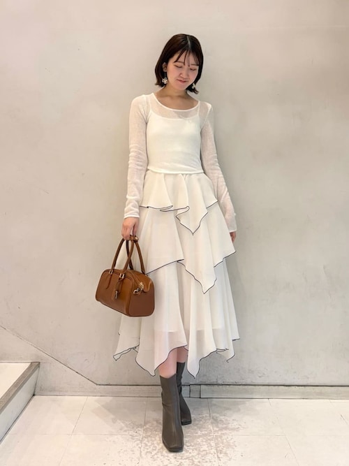 シアーイレヘムニットコンビワンピース（ワンピース）｜SNIDEL