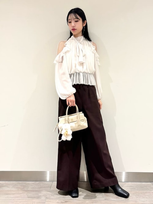 SNIDEL 新品 シフォンボリュームブラウス SNIDEL｜シフォンボリュームブラウス | Rakuten Fashion(楽天