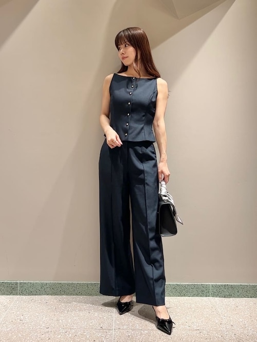 SNIDEL パンツ Sustainableハイウエストワイドパンツ レディース