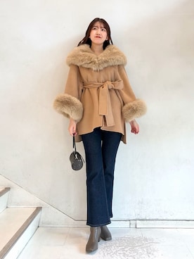 「冬コーデ」｜SNIDELさん（レディース・174cm）の冬コーディネート