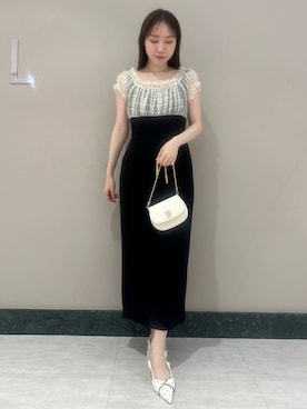 「SNIDEL（スナイデル）のアイテム（ワンピース/ドレス）」を使った、SNIDELさん（レディース・162cm）の春コーディネート