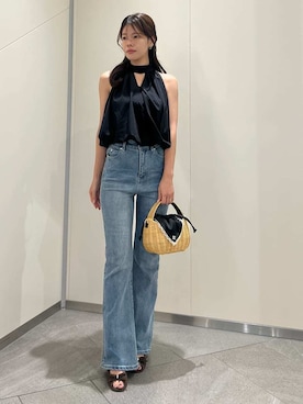 「SNIDEL（スナイデル）のアイテム（パンツ）」を使った、SNIDELさん（レディース・157cm）の夏コーディネート