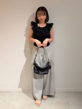 「SNIDEL（スナイデル）のアイテム（トップス）」を使った、SNIDELさん（レディース・157cm）の夏コーディネート