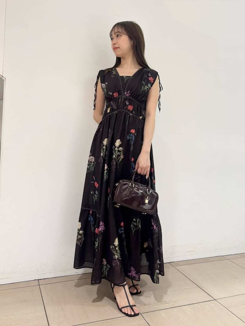 SNIDEL スナイデル フラワードロストディティールワンピース 春夏 SNIDEL（スナイデル） ＼期間限定30%OFF／即日発送(火曜除く)/SNIDEL