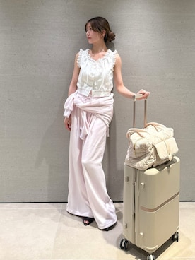 「SNIDEL（スナイデル）のアイテム（バッグ）」を使った、SNIDELさん（レディース・162cm）の夏コーディネート