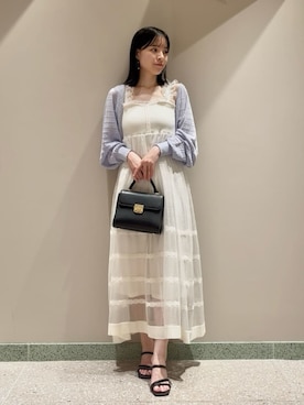 「アイテム（カーディガン/ボレロ）」を使った、SNIDELさん（レディース・160cm）の夏コーディネート