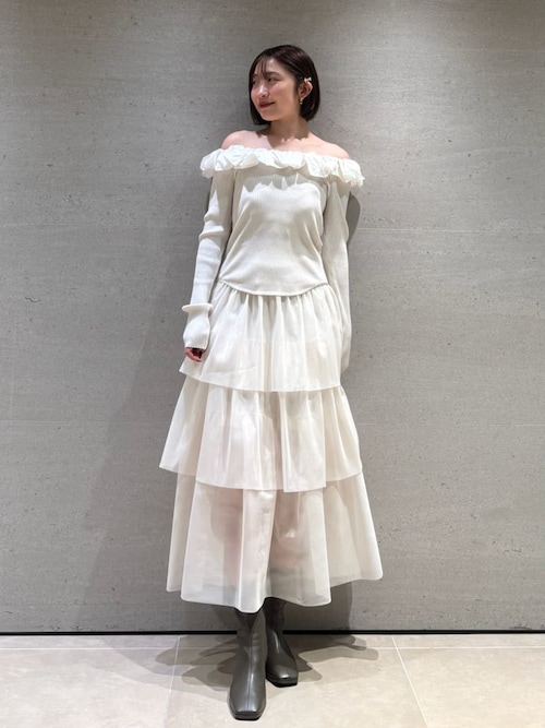 チュールパニエスカート（スカート）｜SNIDEL（スナイデル）の