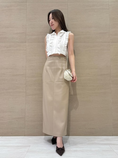 SNIDEL   ストレッチレザータイトスカート 2025秋冬 SNIDEL スカート ストレッチレザータイトスカート : ZOZOTOWN