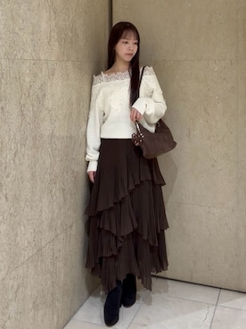 「SNIDEL（スナイデル）のアイテム（シューズ）」を使った、SNIDELさん（レディース・155cm）の秋コーディネート