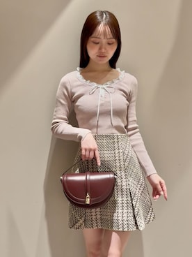 SNIDEL（スナイデル）の「レースジャガードスカート（スカート