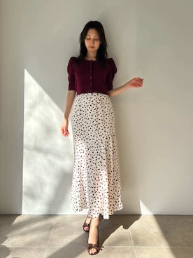 「SNIDEL（スナイデル）のアイテム（スカート）」を使った、SNIDELさん（レディース・161cm）の春コーディネート